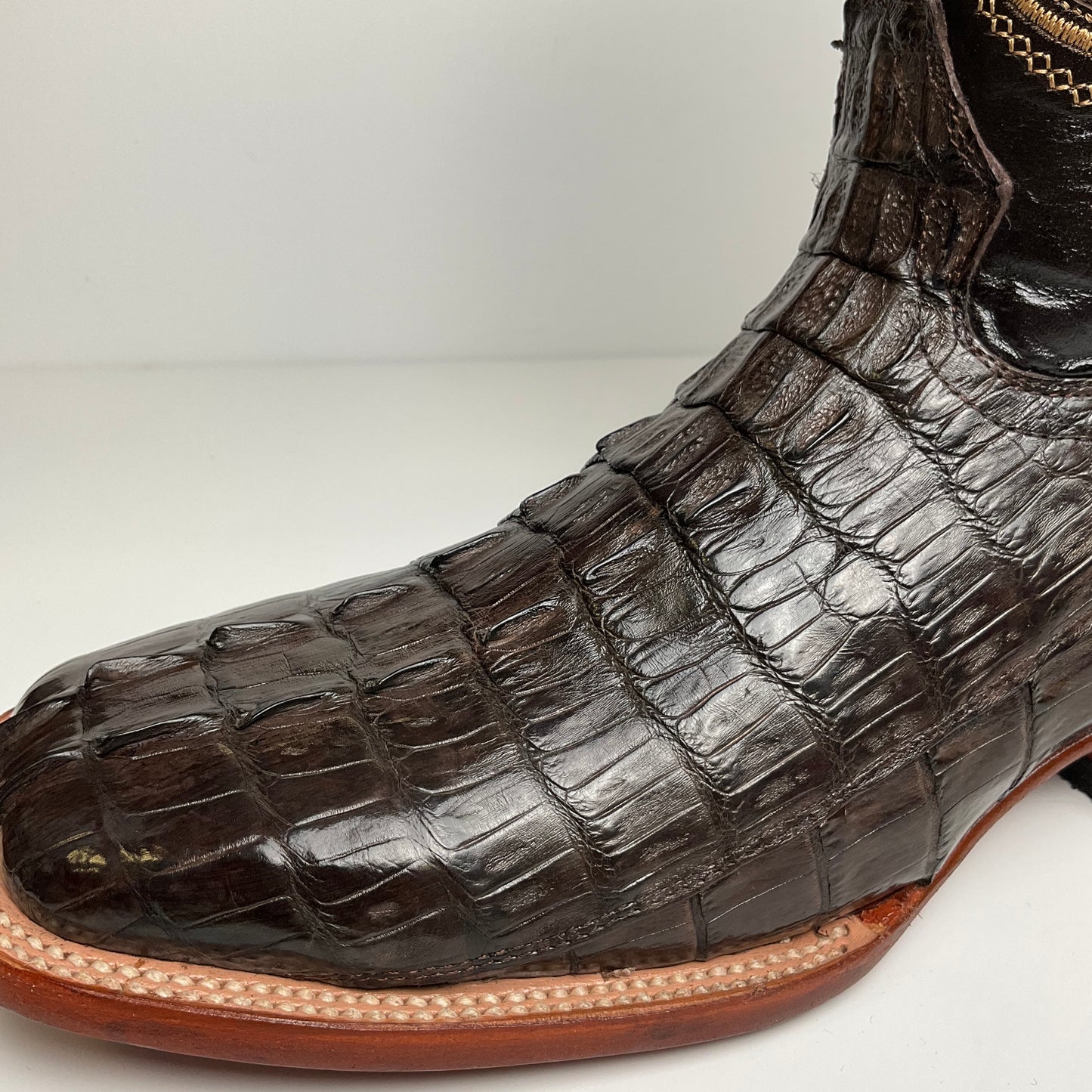 Arango Alligator tail tobacco exotic men boots pro rodeo