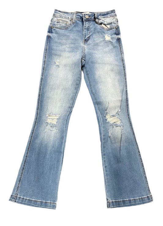 Pantalón dama Western blue High Rise Boot cut med blue ( Lycra)