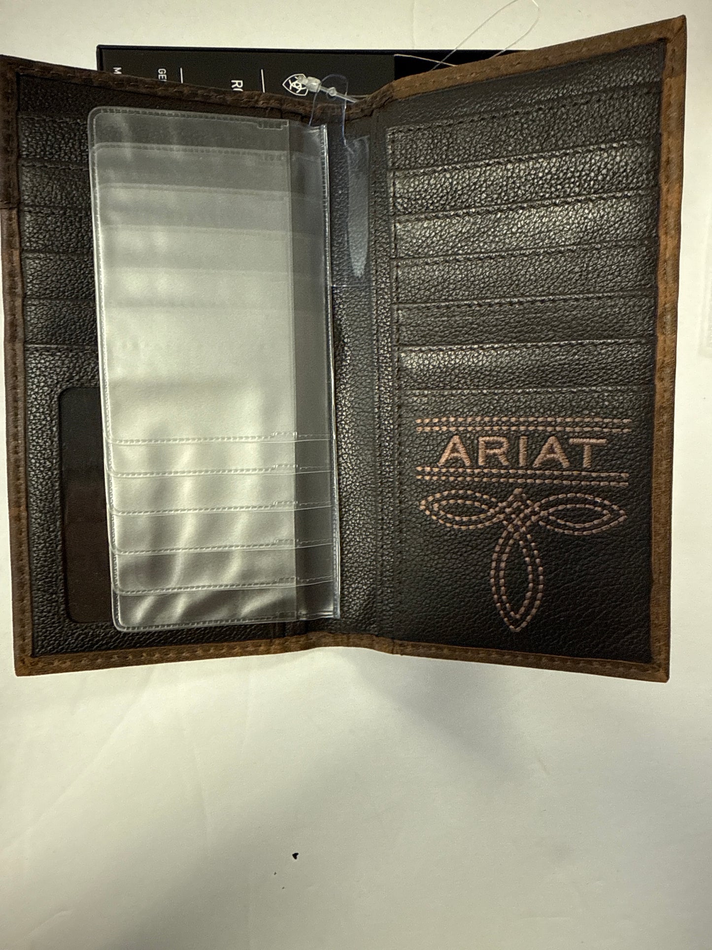Ariat Men Rodeo Wallet/Checkbook Cover( cartera larga de hombre )