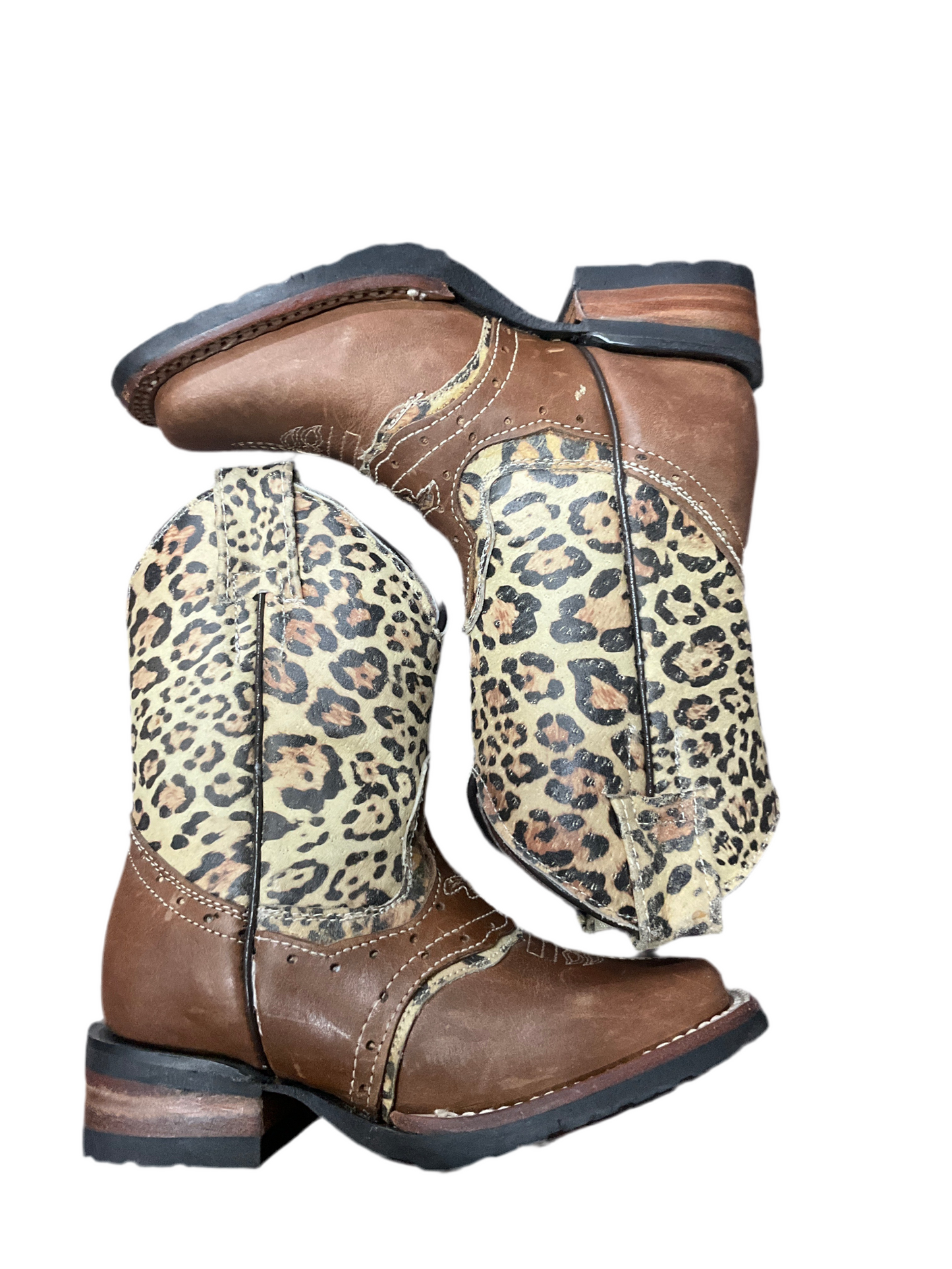 Kids (Girls) Boots Clearance Final Sale/Last pair leopard print square-toe