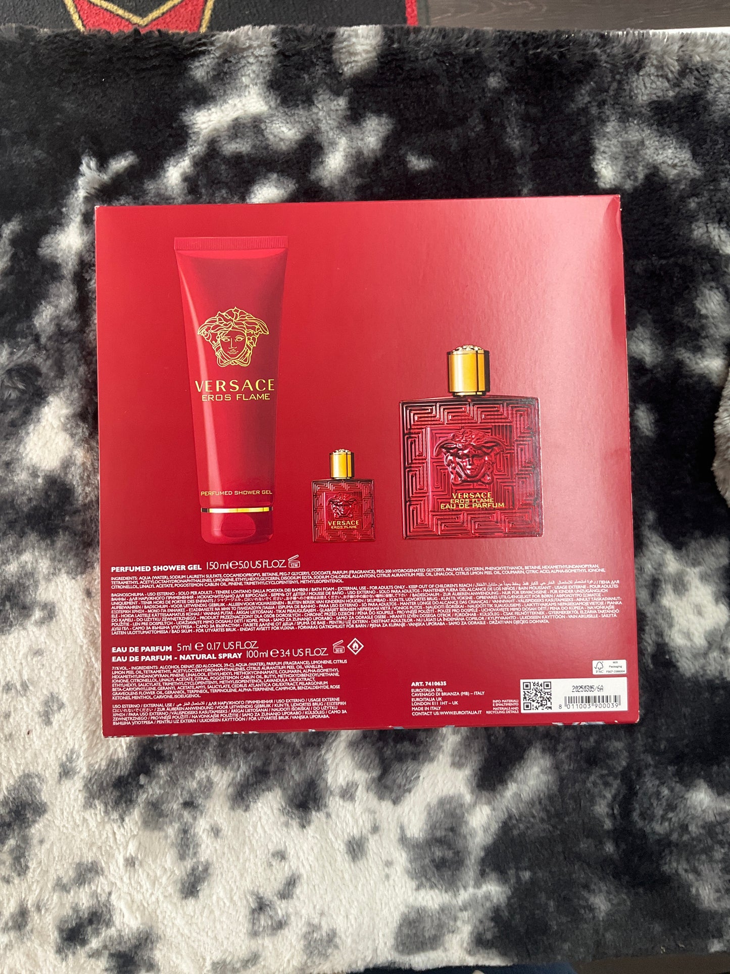Versace Eros Flame Eau de Perfum Set 100 ml 3.4 oz