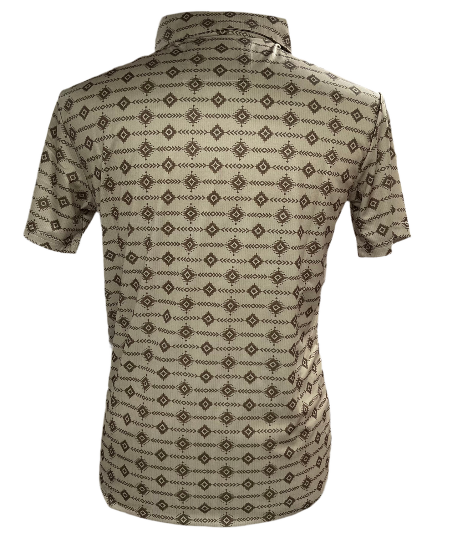 Platini Men’s polo PGP11009 Beige ( diseño de triángulo)