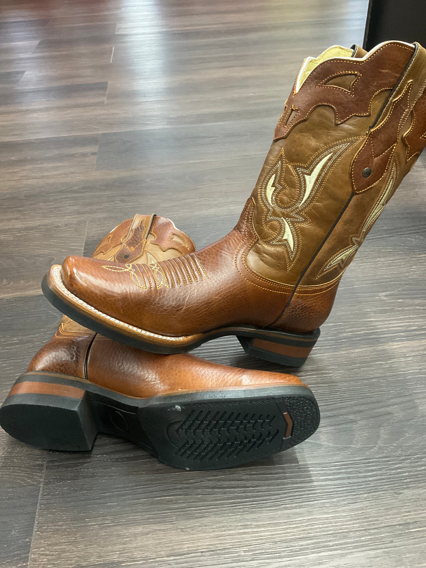Estrella Men Boots Cogñac rodeo ( suela de hule )