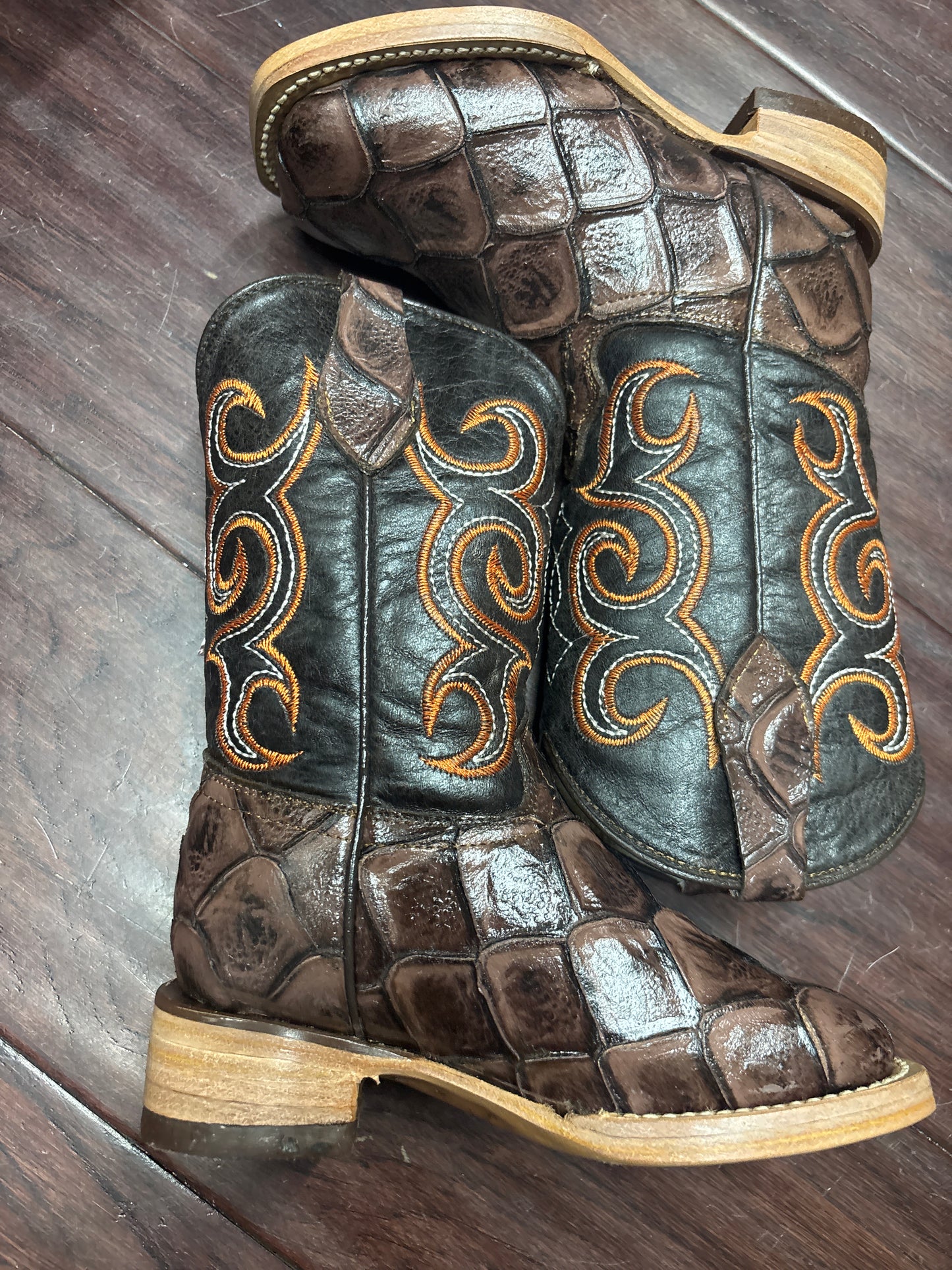 Nicasio Brown/Cafe Fish/Res Kids Boots