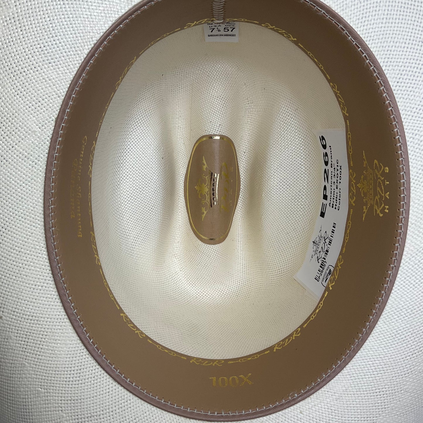 RDR American brand EP266 men’s hat exotic 100x genuine shantung Panama