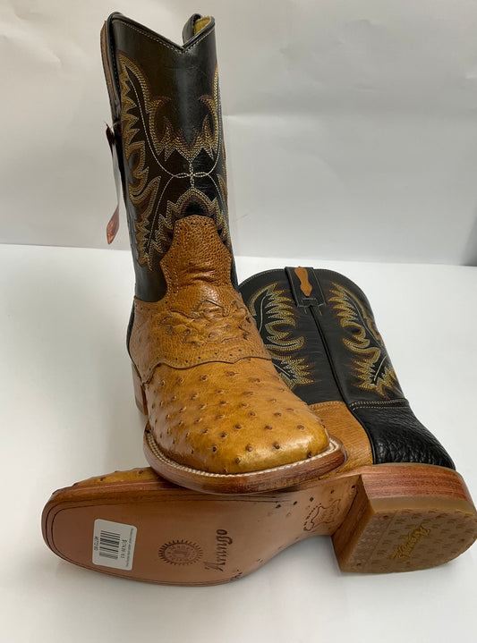 Avestruz/ostrich saddle antifaz/stitching Arango Exotic Men Boot