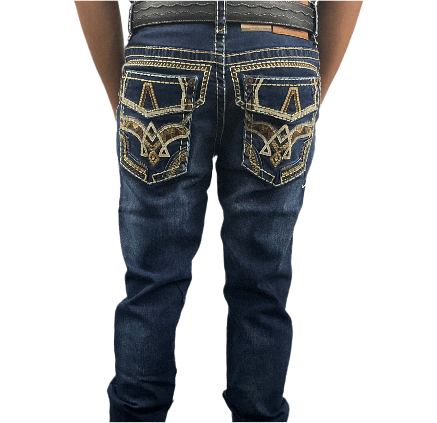 Montero Men’s Jean’s style MT-4637 dark blue ( doble costura ) modern boot