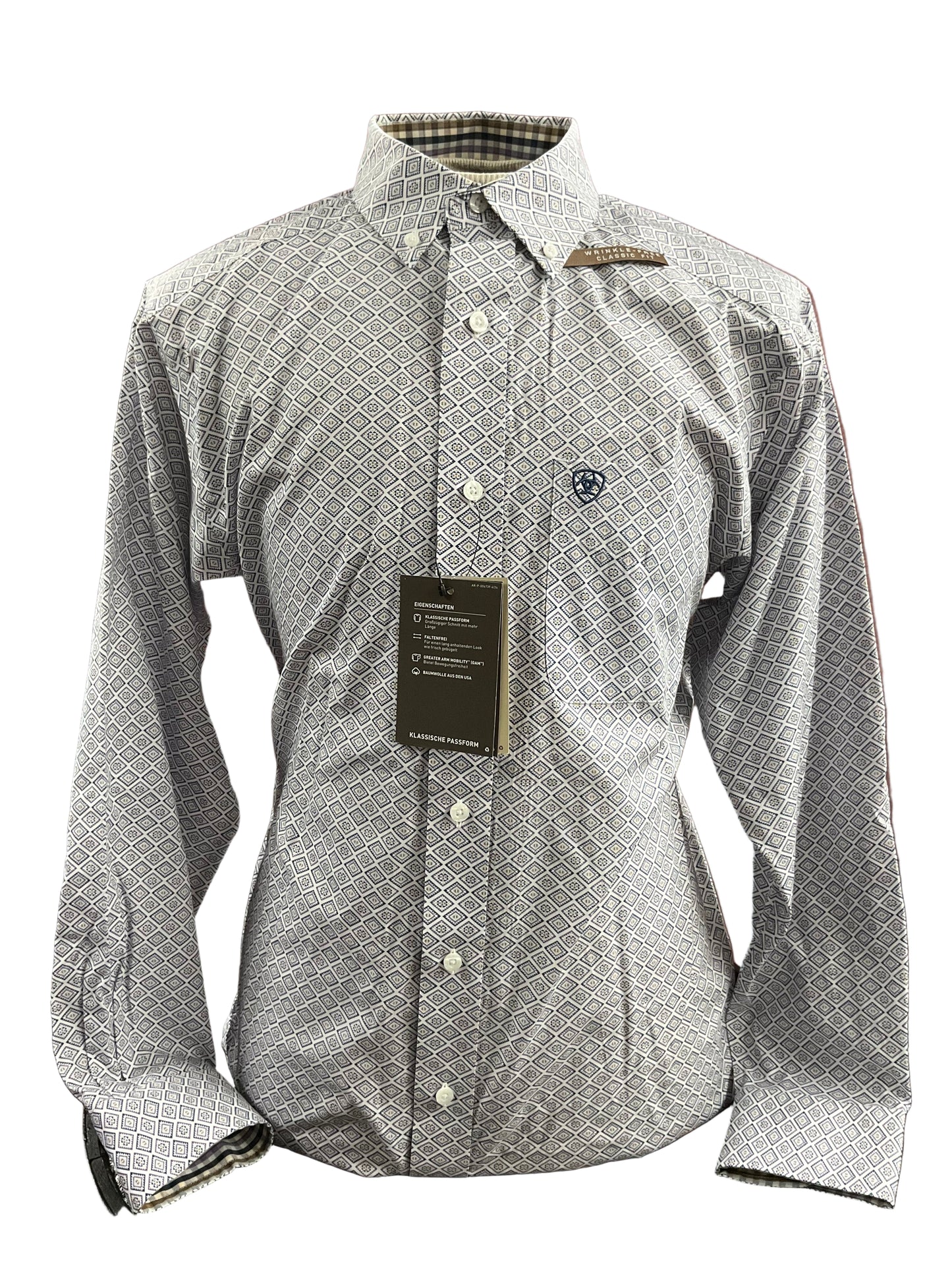 Ariat WF declan Ls Shirt White 10062193 Men