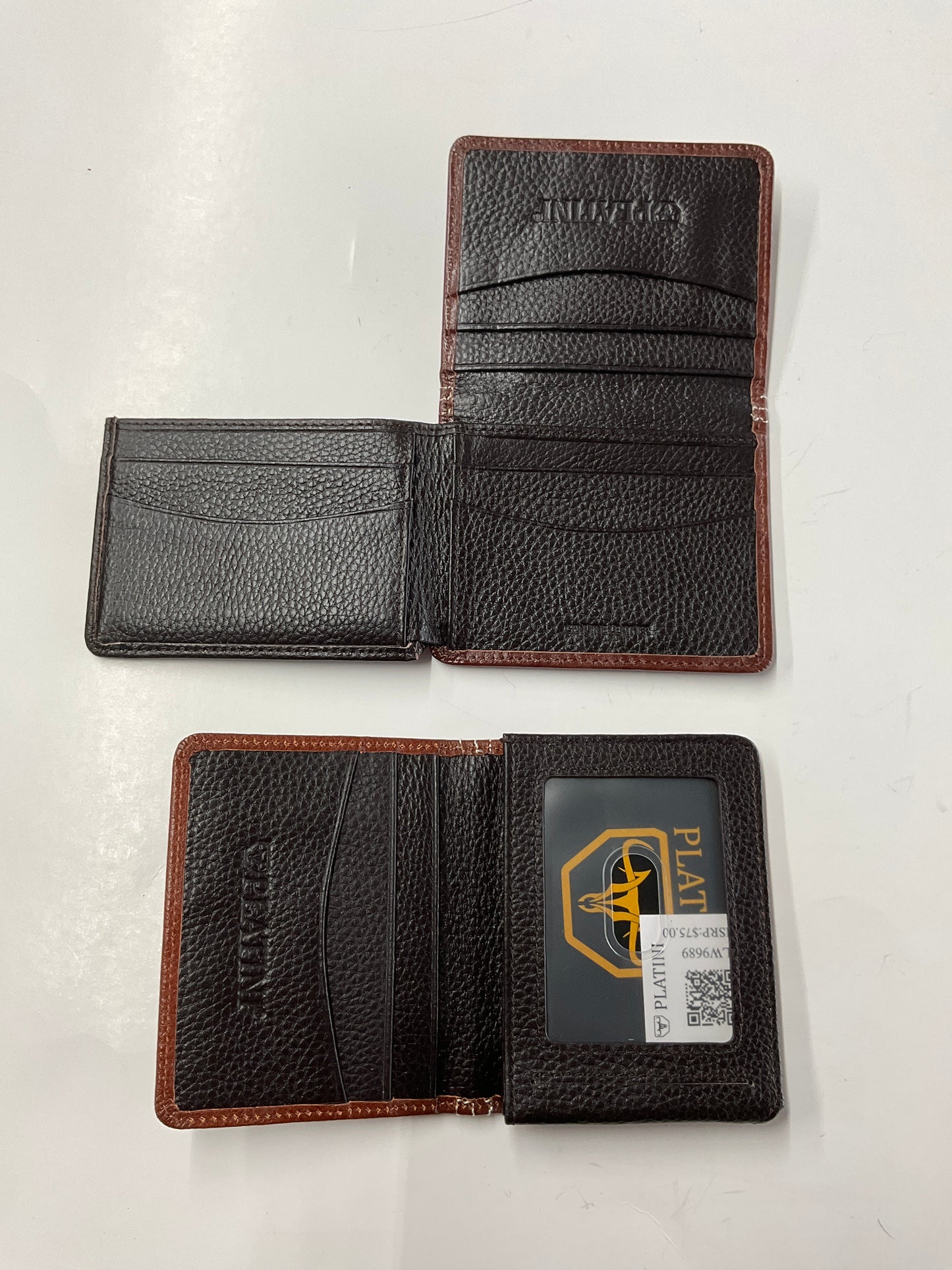 Bi-Fold wallet men Platini cowhide
