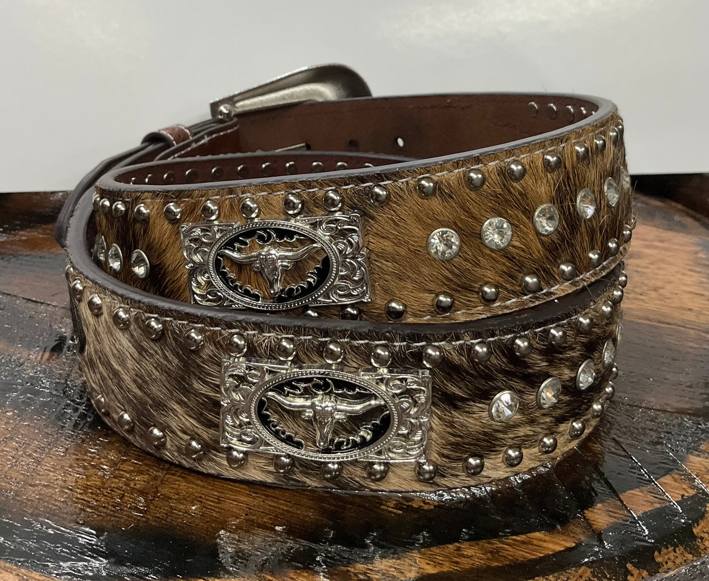 Western Style Cowhide Belt