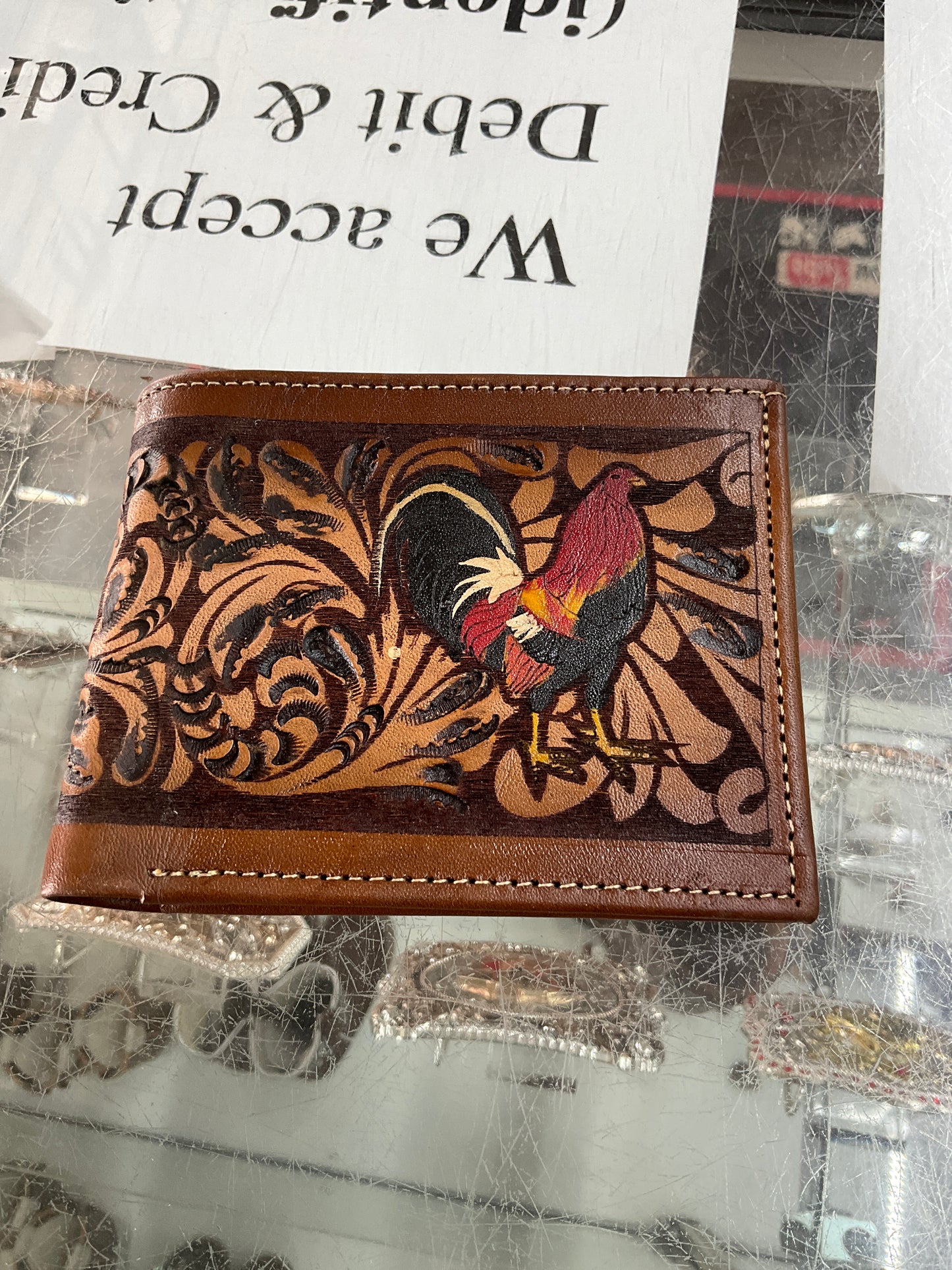 Wallet bi-fold cincelada MC