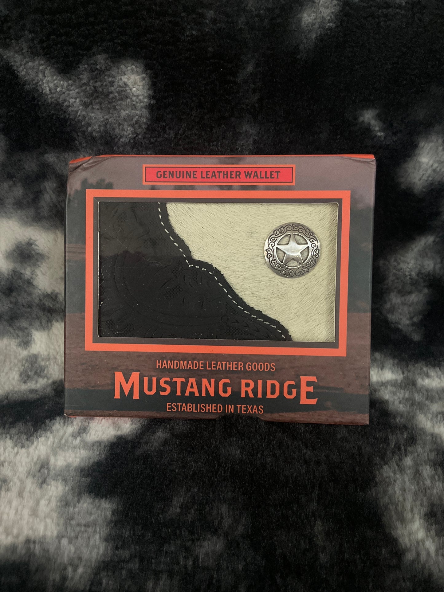 Mustang Ridge Men Wallet cowhide MRW228S