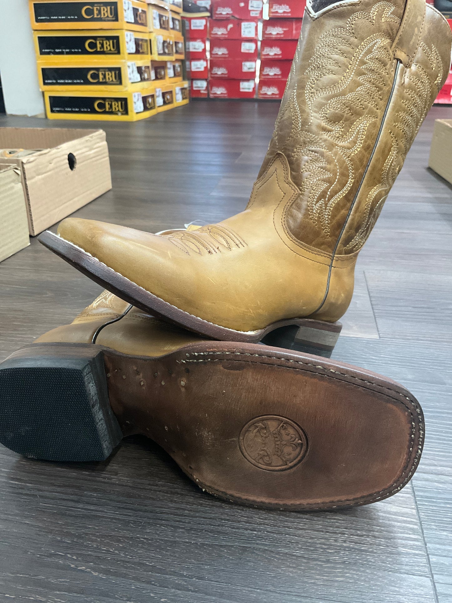 RDR men boots Tan Pro- rodeo