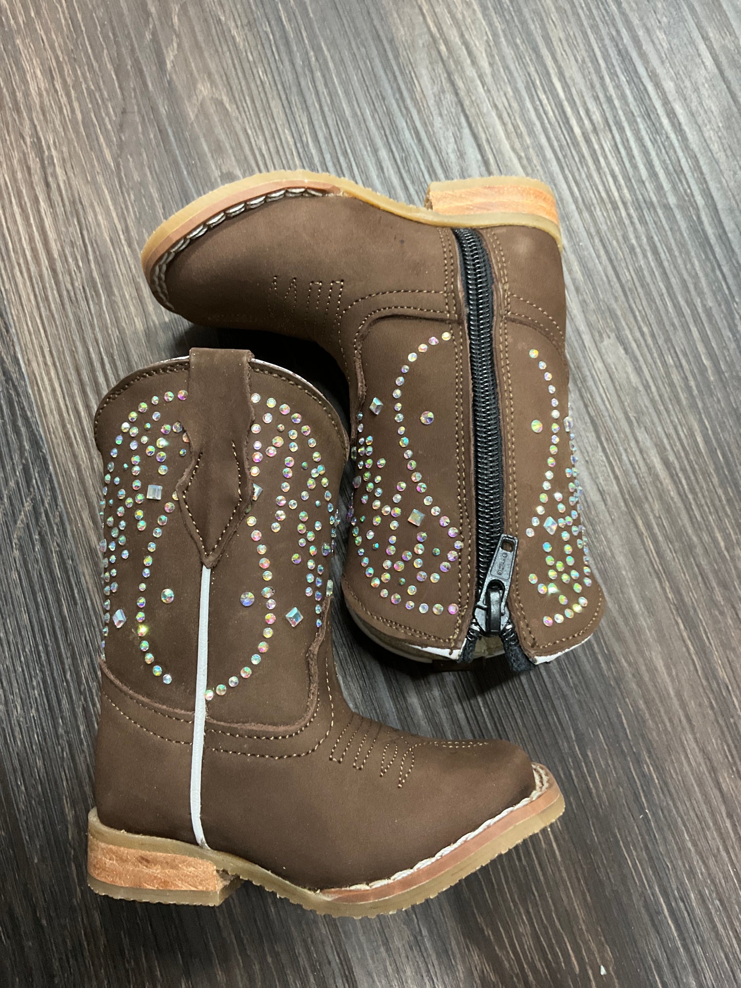 Jar boots girl boots brown Nobuck zipper ( botitas de Niña )