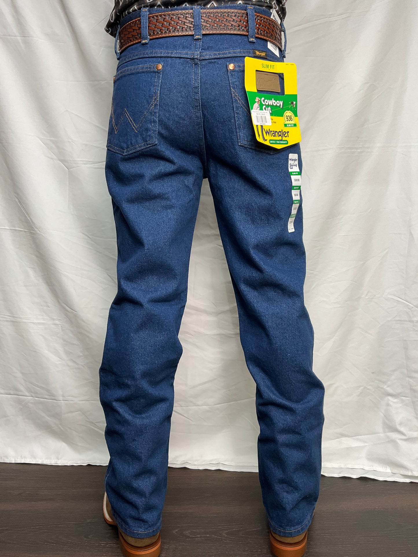 Wrangler 936PWD Cowboy Cut Slim Fit Blue Jeans