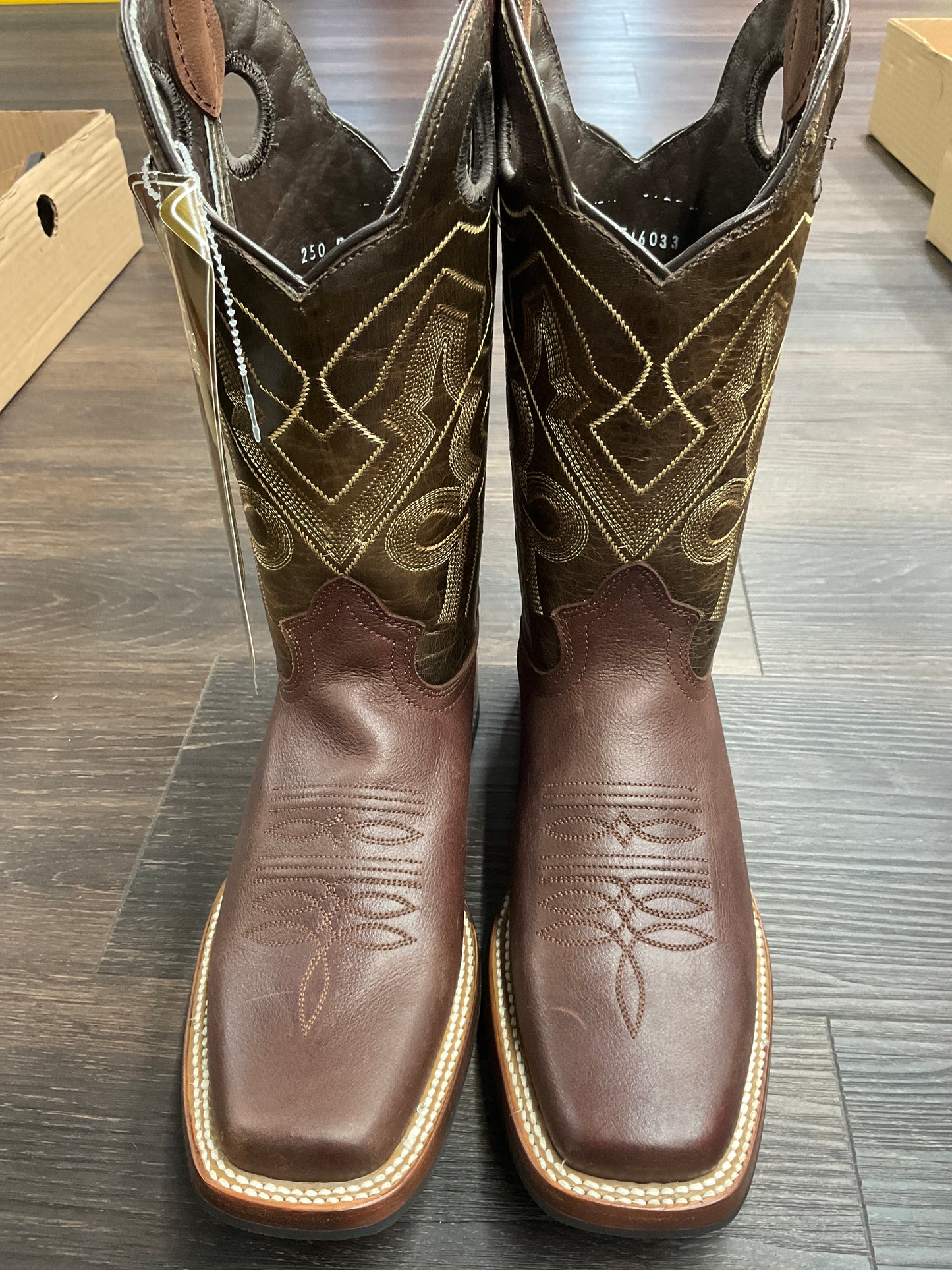 RDR men boots Dark Brown rodeo ( media suela de hule )
