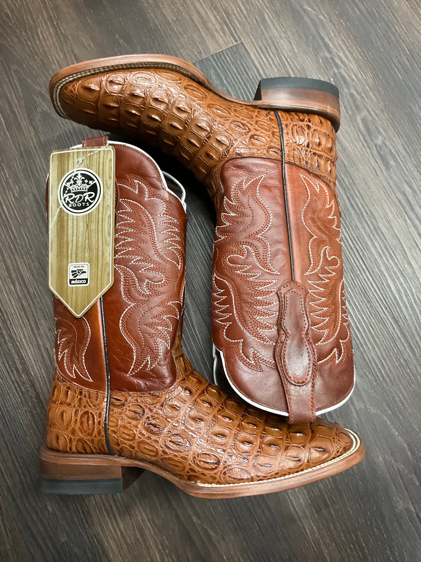 RDR men boots print alligator Cogñac pro-rodeo