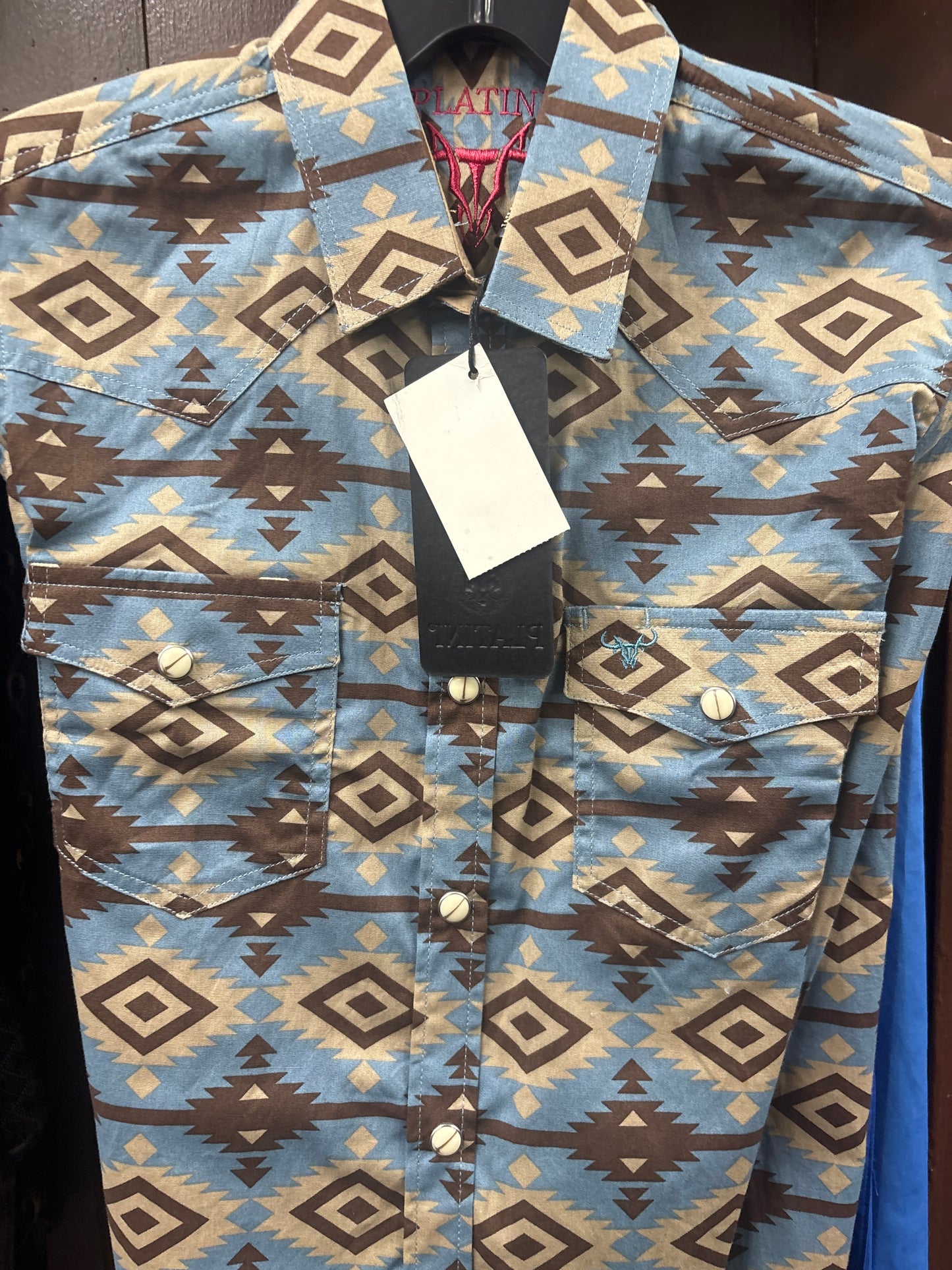 Platini Kids/Niño Turquoise/Turquesa Long Sleeve Shirt (Camisa Manga Larga)