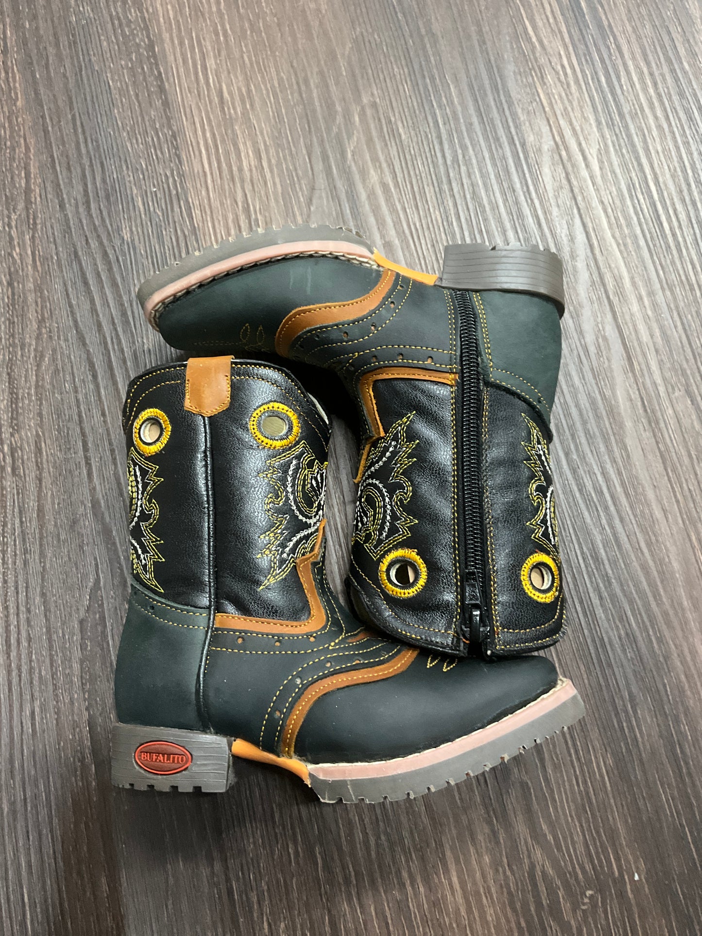 Jar boots black/brown baby boots zipper(Botita de Bebe )