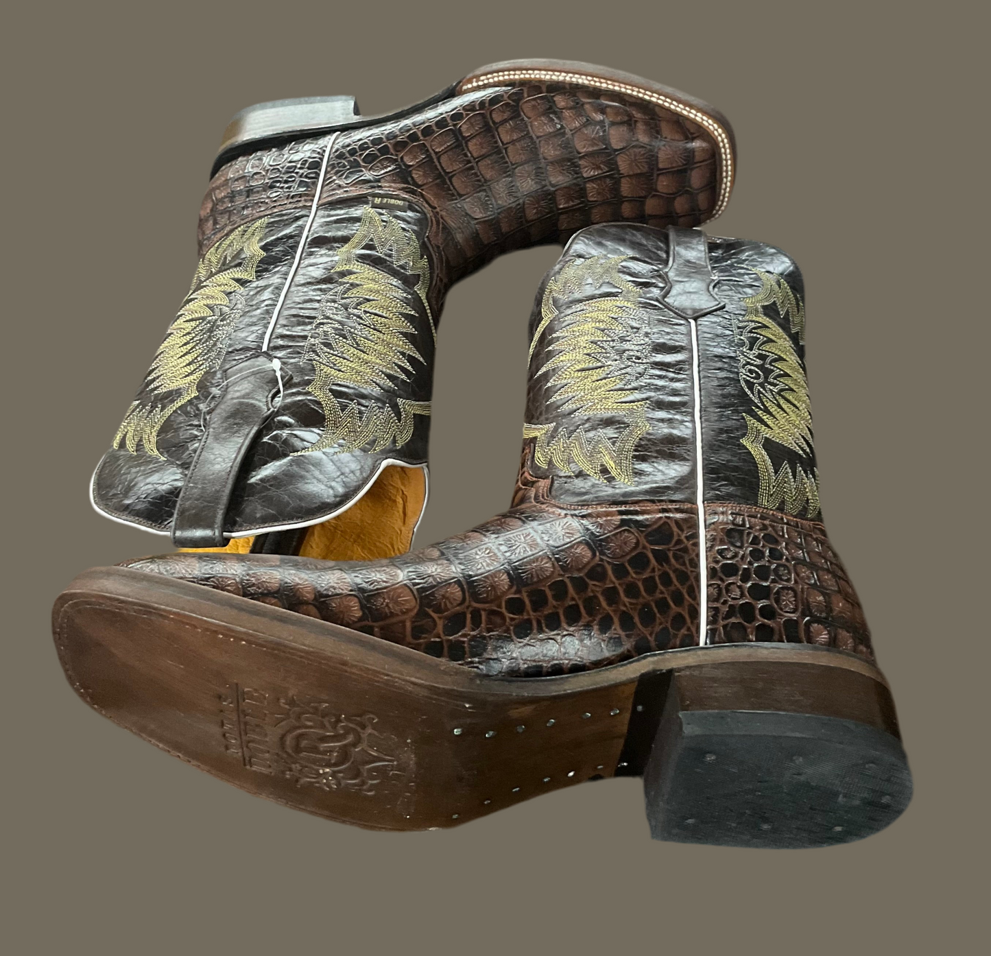 Doble R Brown Print Clearance Boot