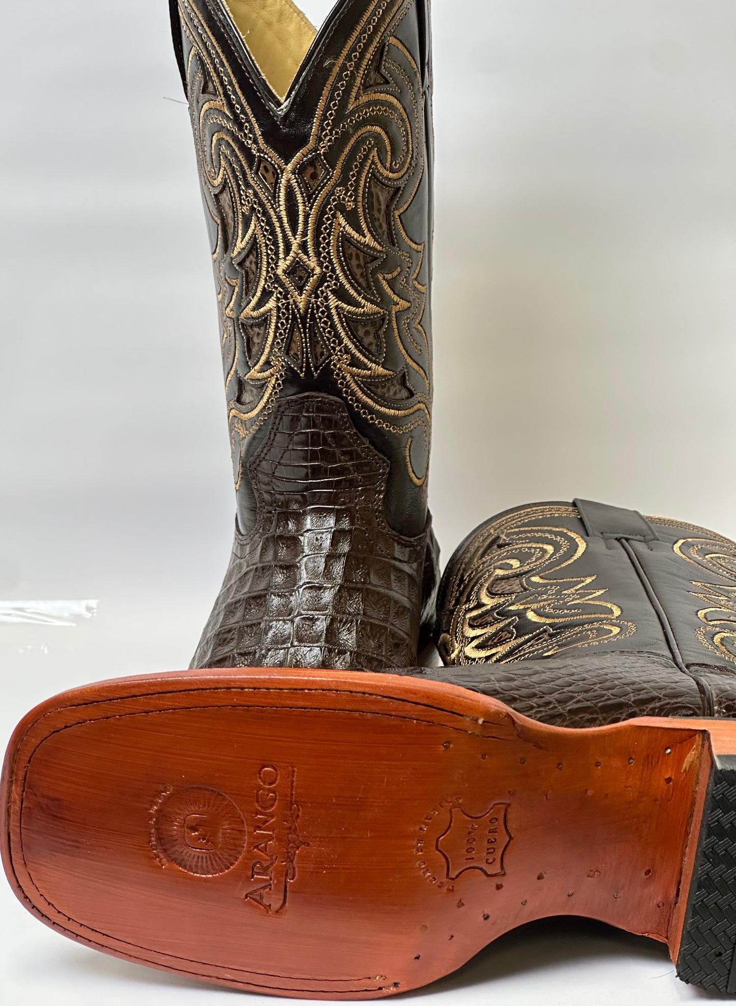 Arango Coco Belly Tabaco Exotic Men’s Pro-Rodeo Boots