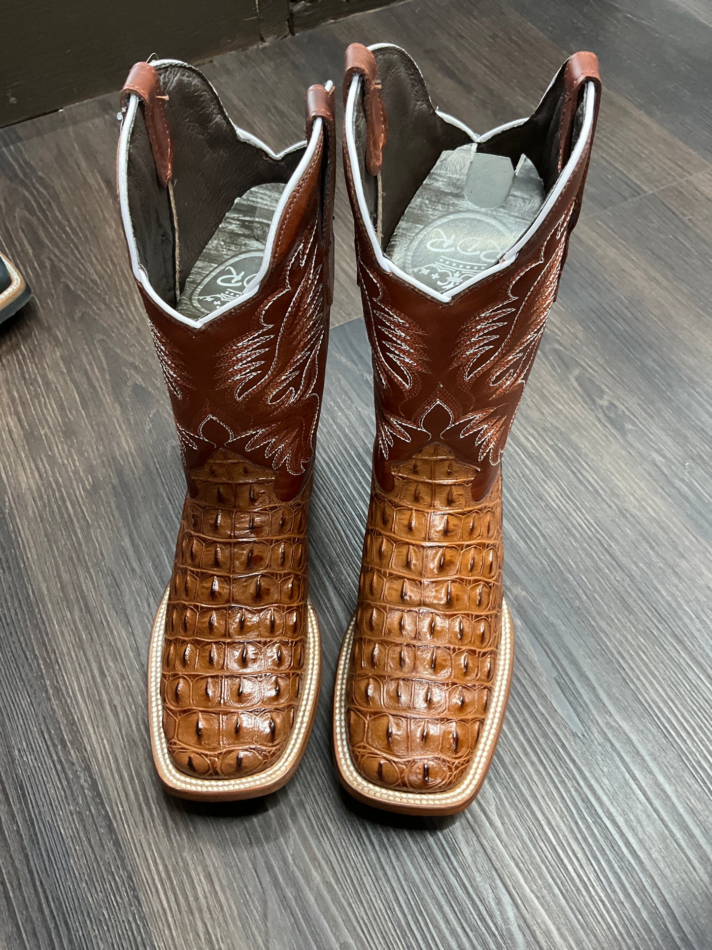 RDR men boots print alligator Cogñac pro-rodeo
