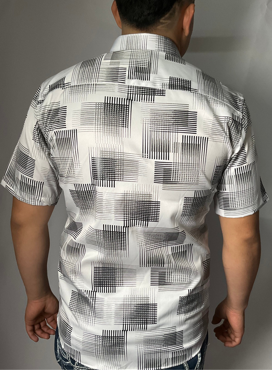 Montero White Black design Short Sleeve Shirt