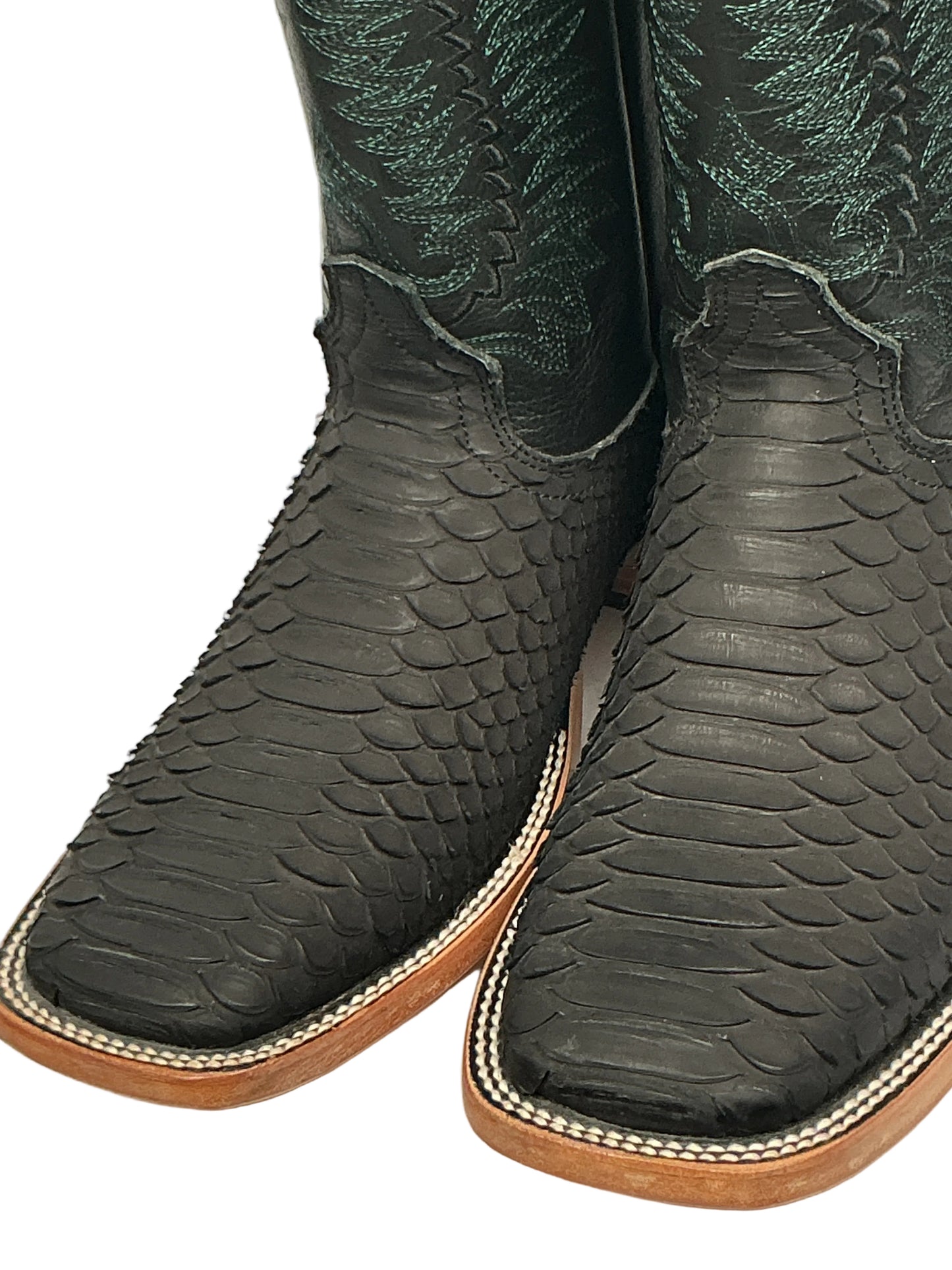 RDR Exotic Python Skin Black 070 Men’s Western Boots