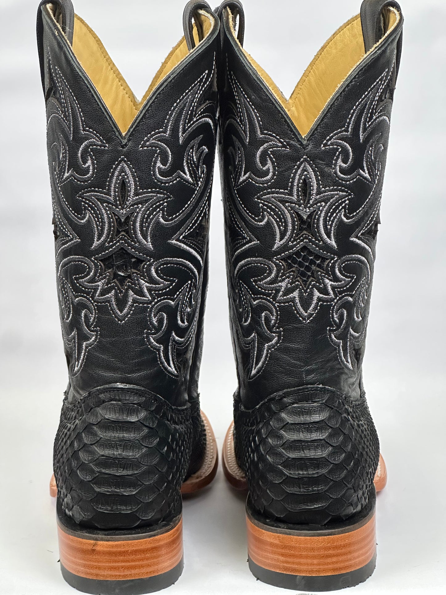 Arango Python Plunge Black Exotic Men’s Pro-Rodeo Boots