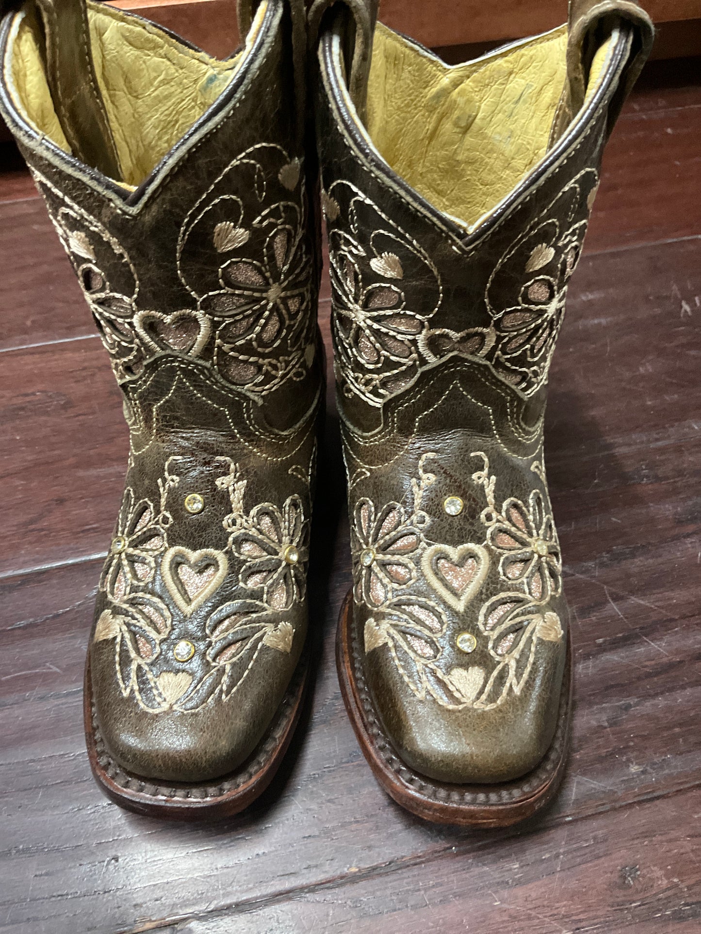 Vazquez girls boots Laser con Piedras brown