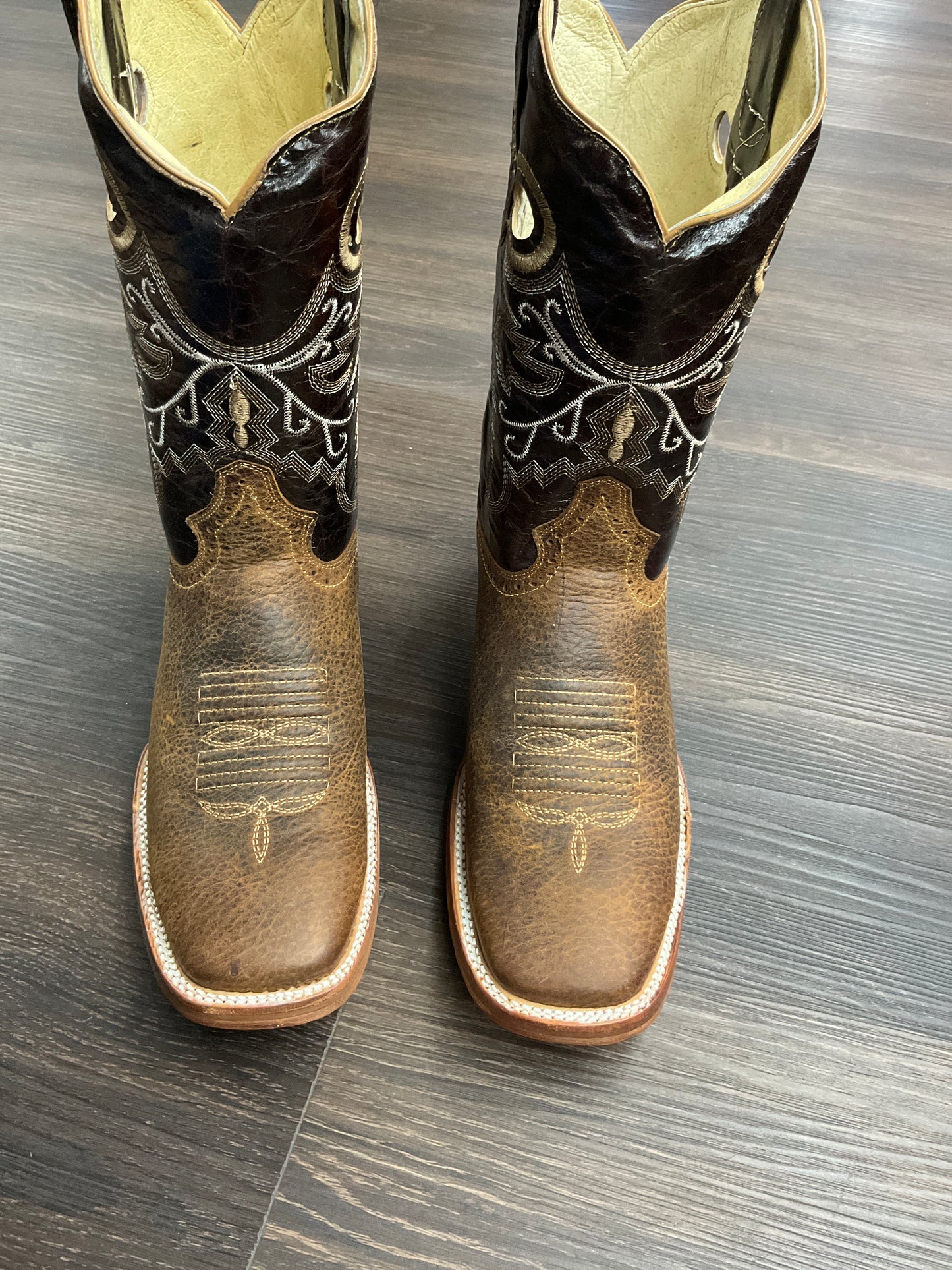 Ok corral men boots light brown rodeo