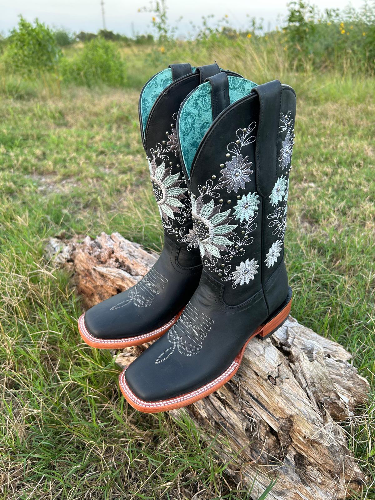 Sunflower black lady’s boots