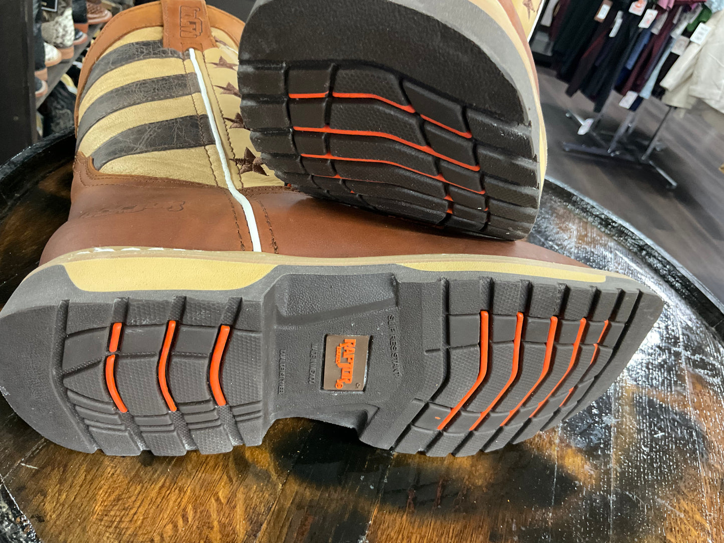 Bota Raptor crazy horse Army Cafe Usa orix Con/steel toe