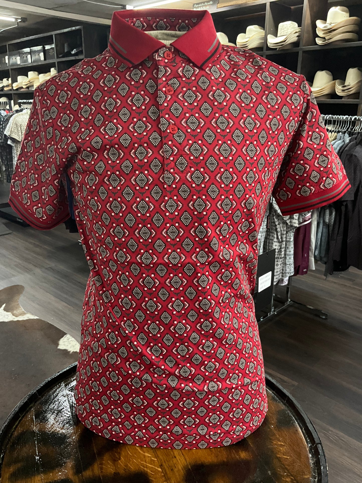 Polo Lamasini LAM28227 Burgundy ( playera de hombre )