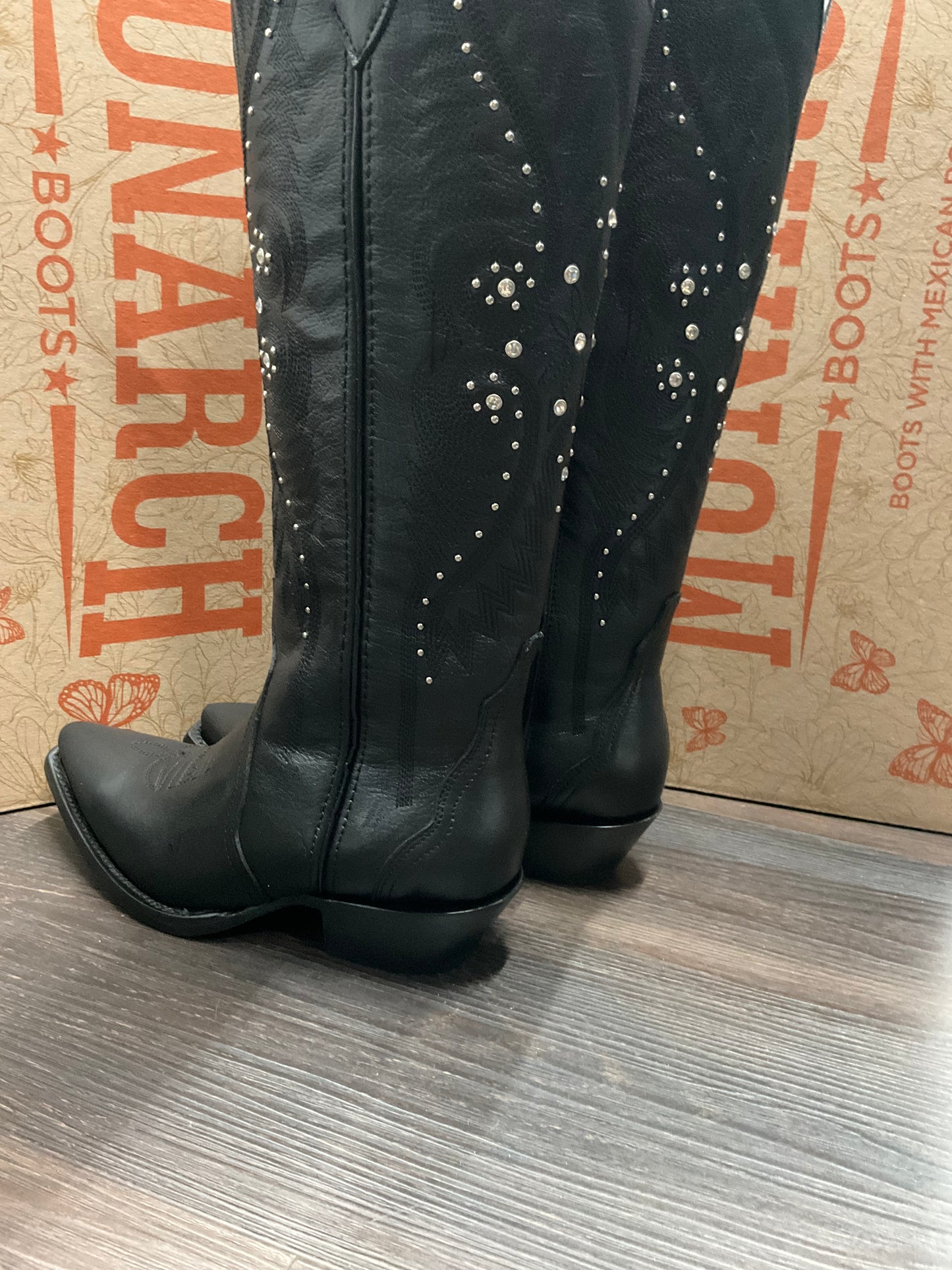 Bota Monarca Celestina alta Negro ( mujer )