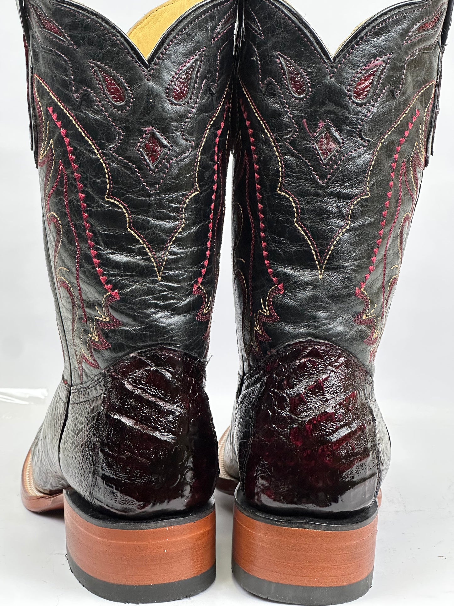 Coco Belly Black Cherry Exotic Arango Boots