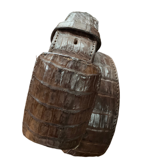 Alligator Tobacco Exotic Belt