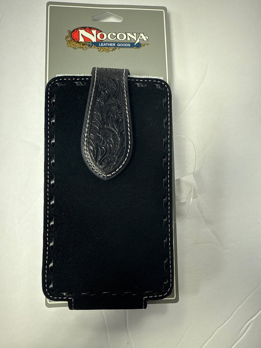 Nocona leather Cell phone case black ( funda para celular )