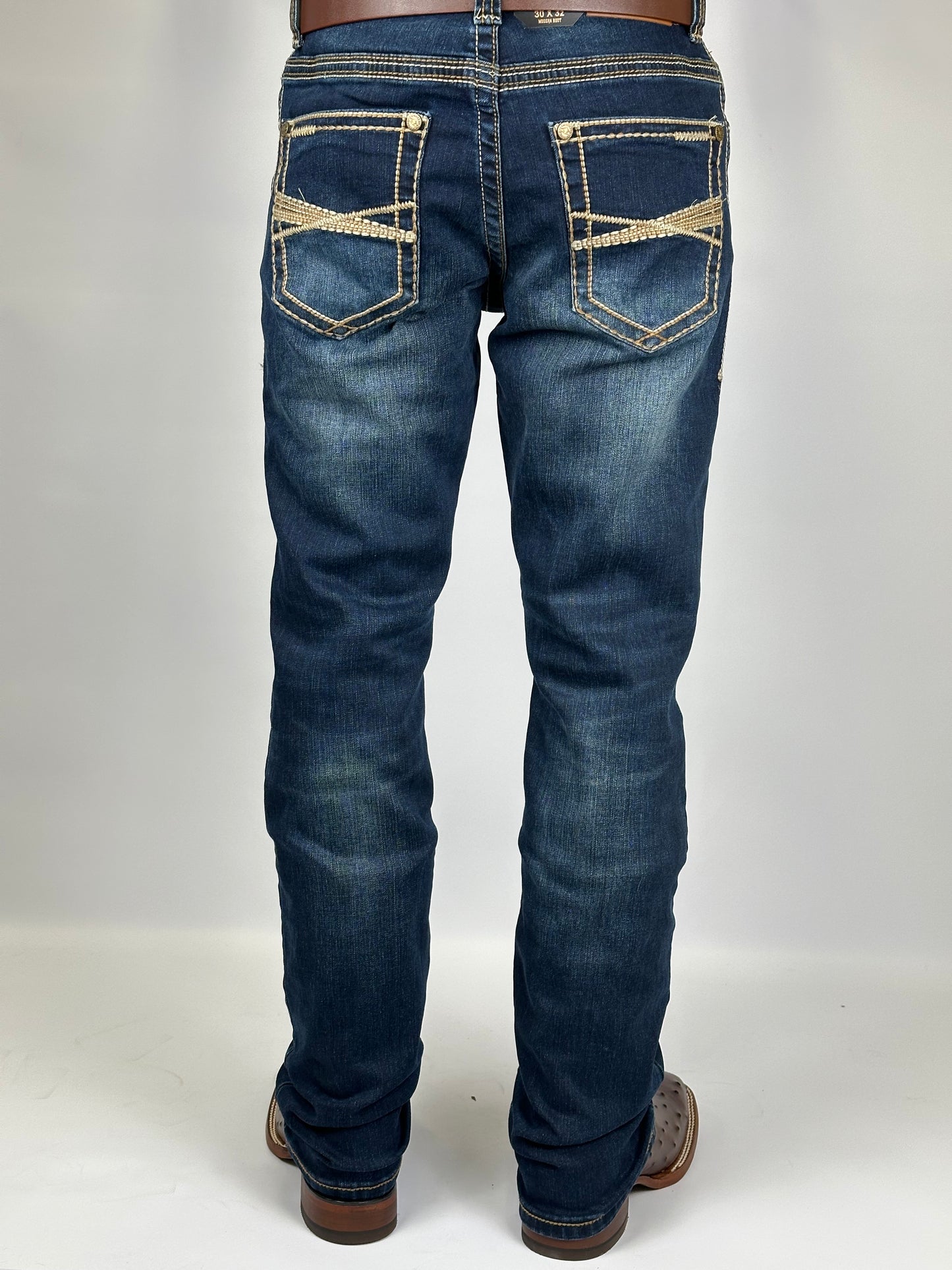 Montero MT4675-DK Dark Wash Men’s Modern Boot Cut Jeans