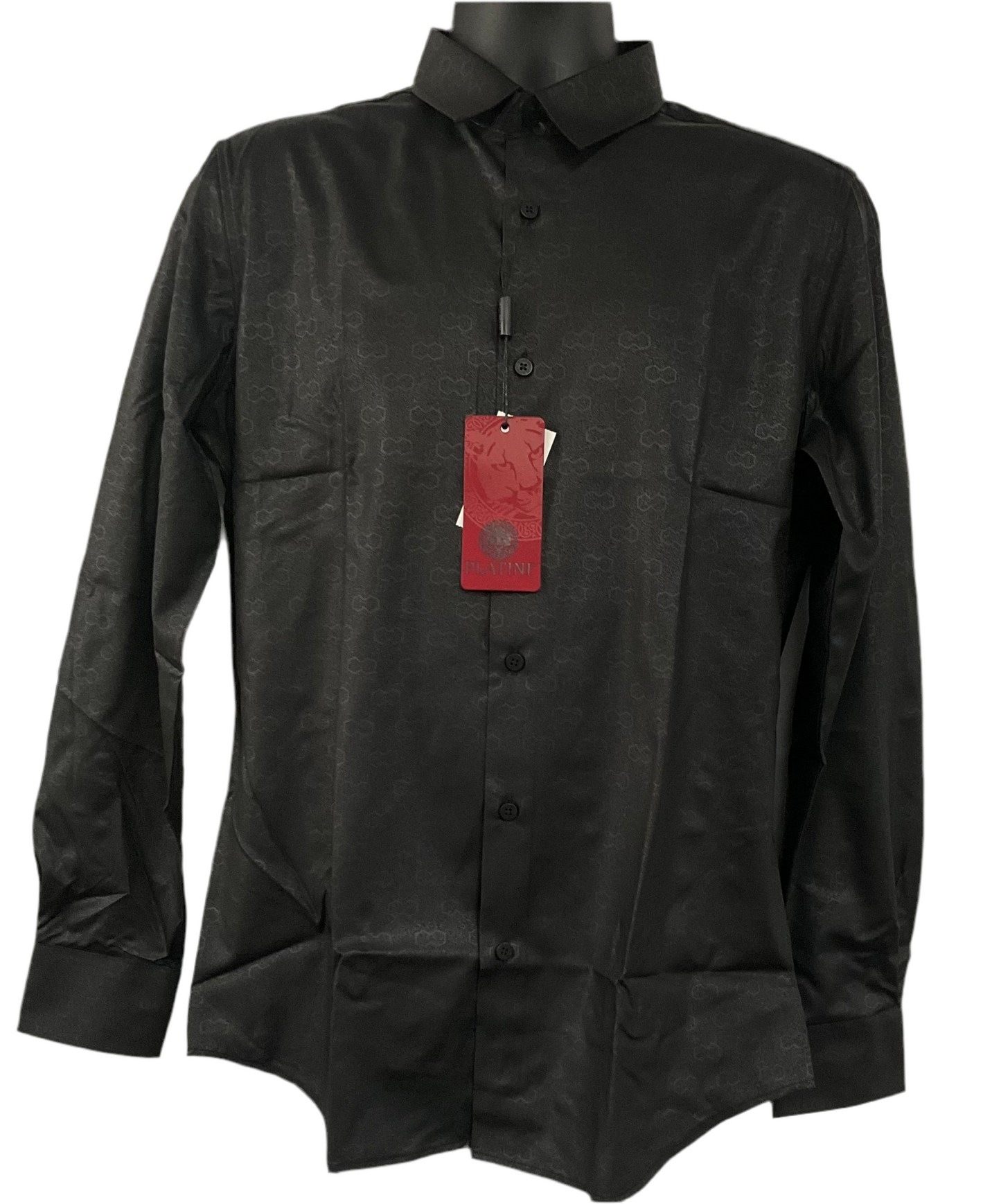 Platini Mens Shirt Modern Fit Black FPL10734
