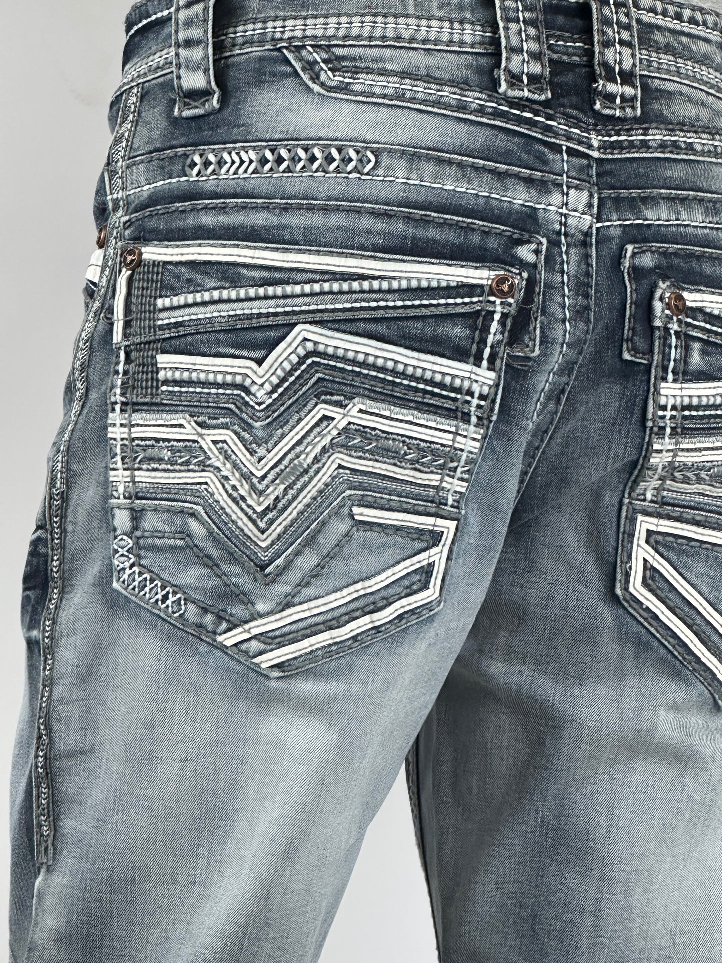 Platini PHD10761 men’s boot cut stretch jeans