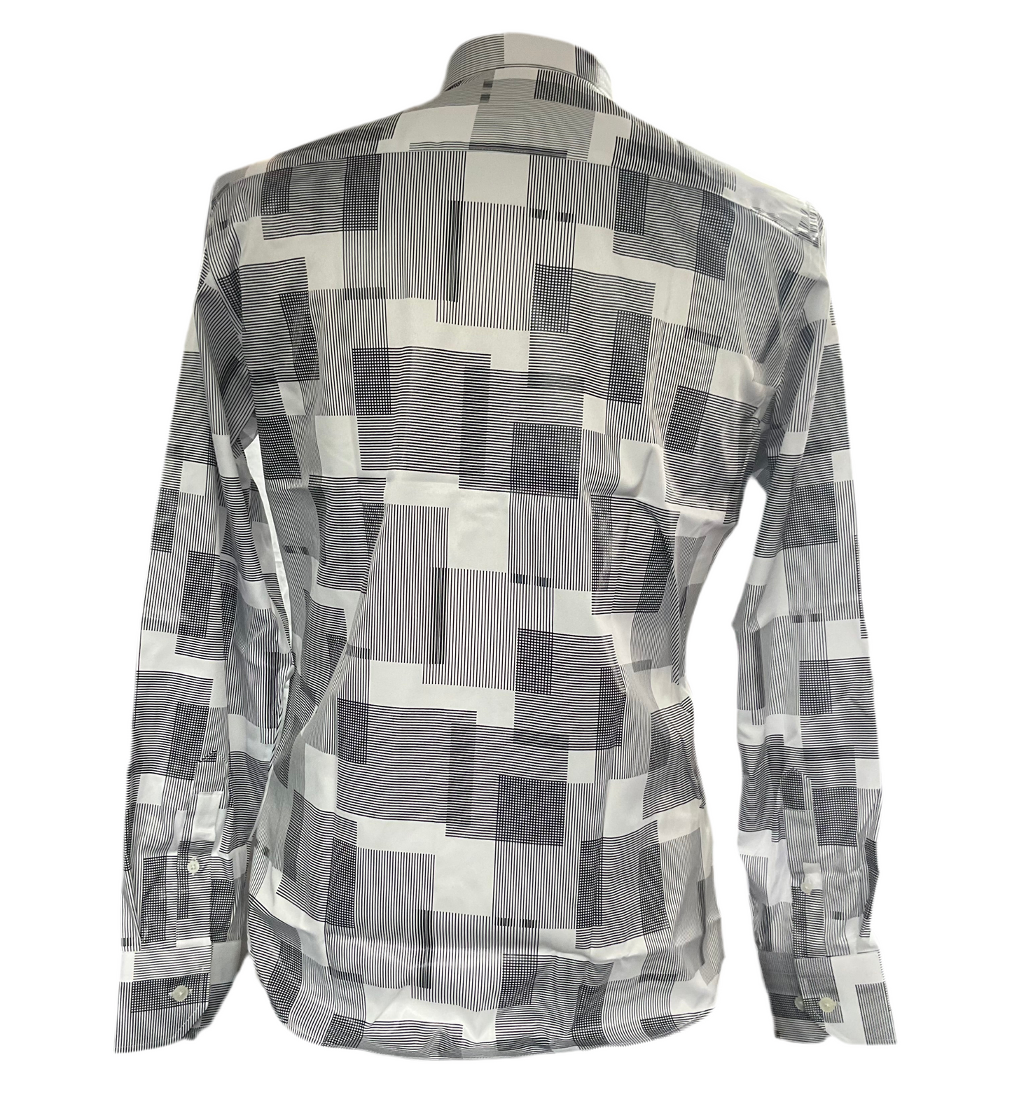 Montero men shirt style TM0821 white/black ( Camisa de hombre Montero Blanca/negro )