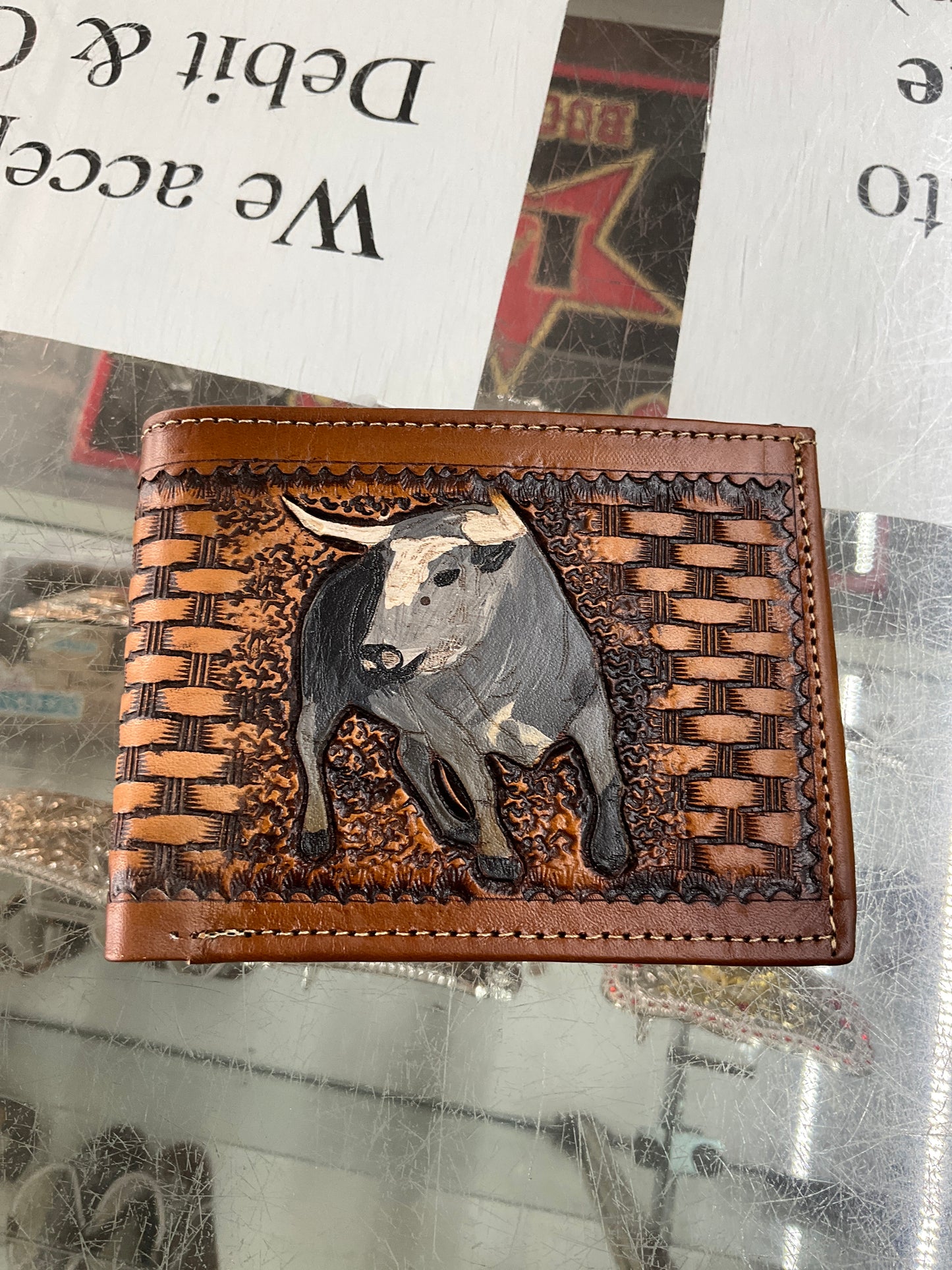 Wallet bi-fold cincelada MC