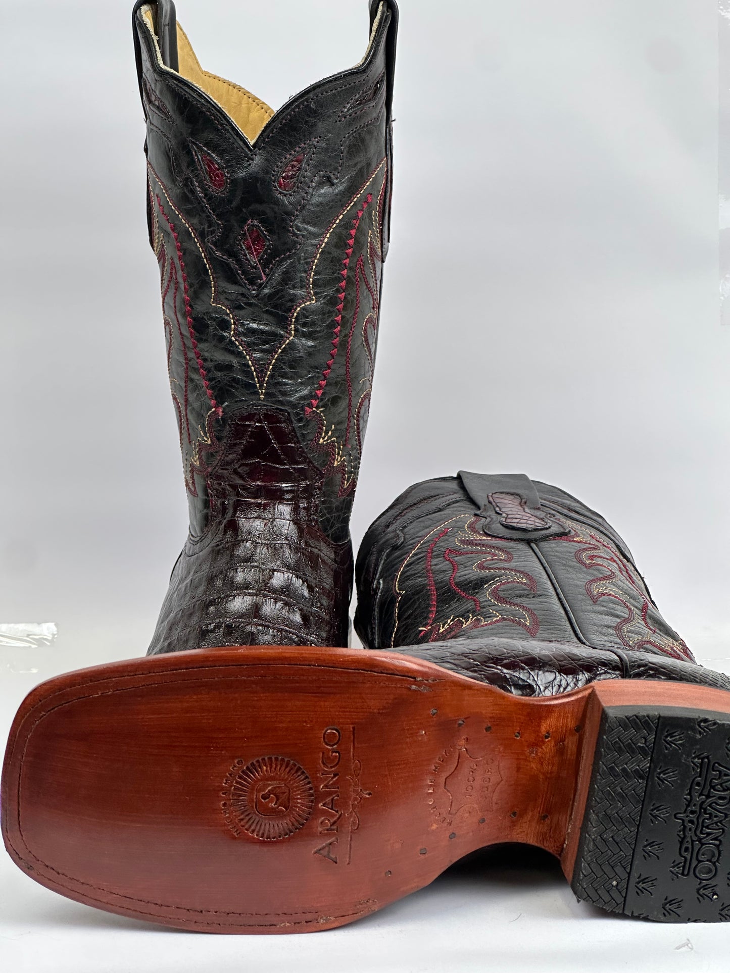 Coco Belly Black Cherry Exotic Arango Boots