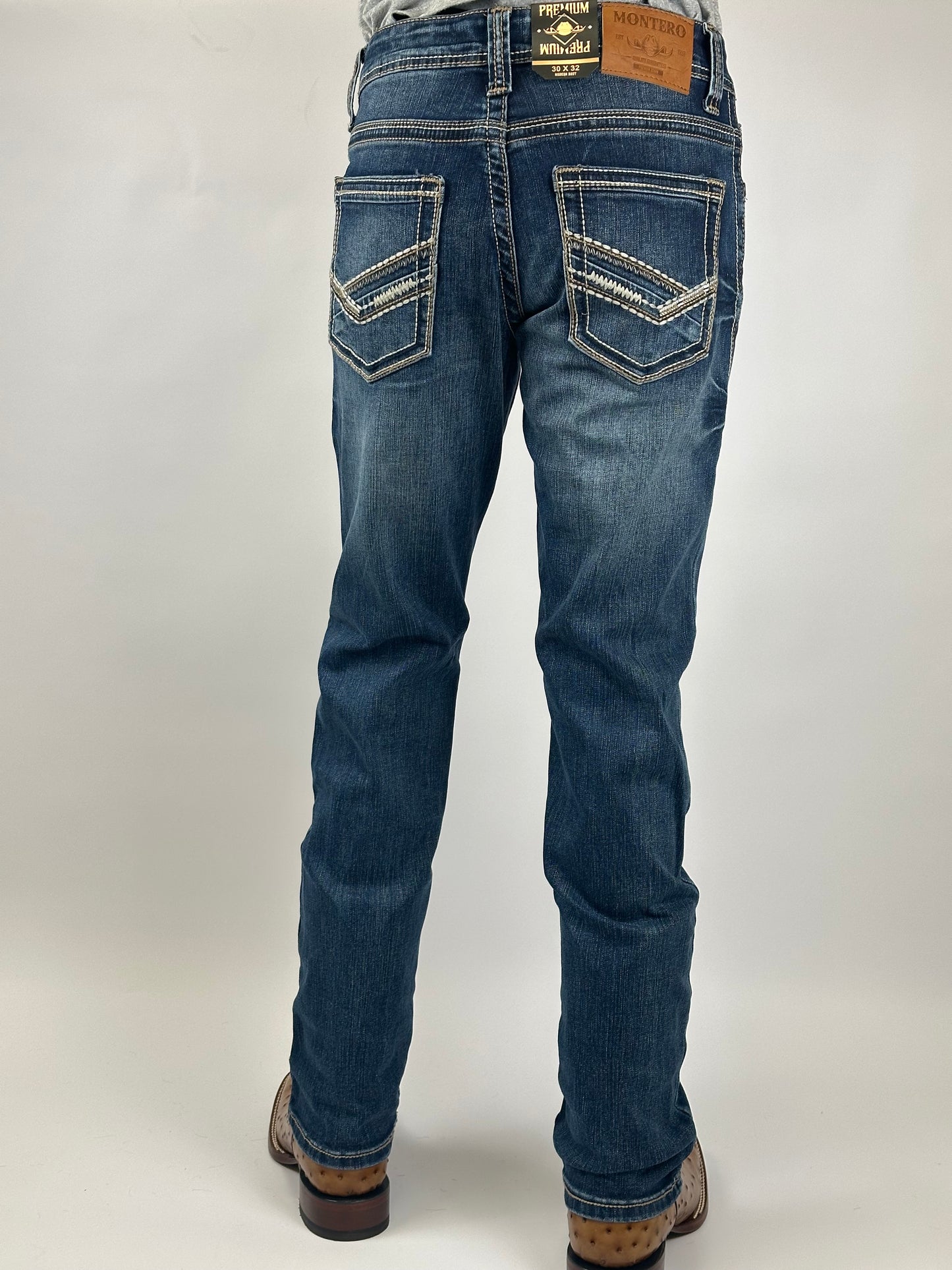 Pantalon montero MT4665 Med blue modern boot