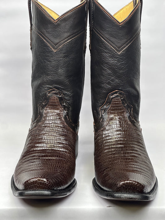 Arango Teju Lizard Tabaco European Toe Exotic Men’s Boots