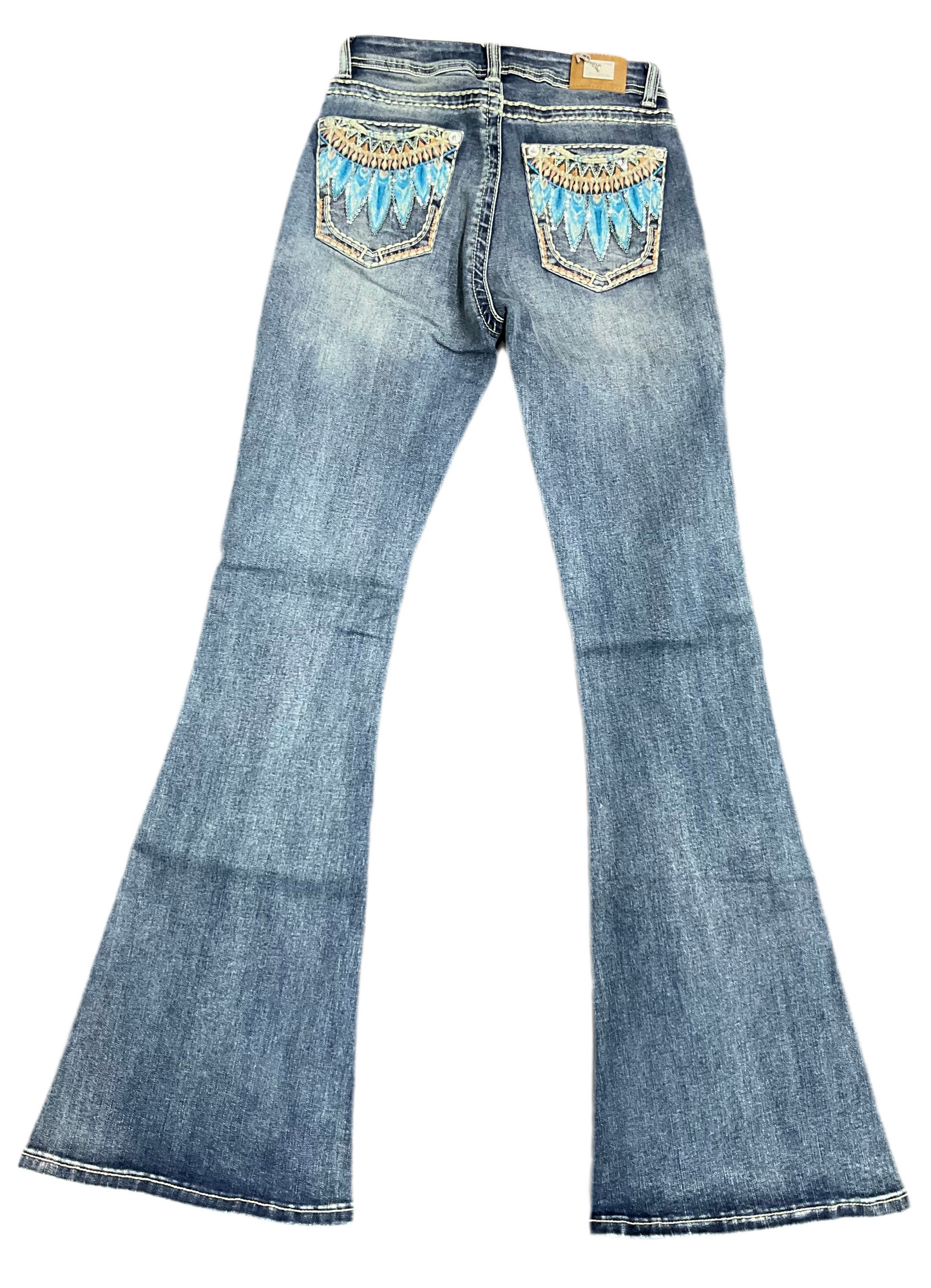 Woman/Mujer Western Blue Flare Jeans W093-PF30
