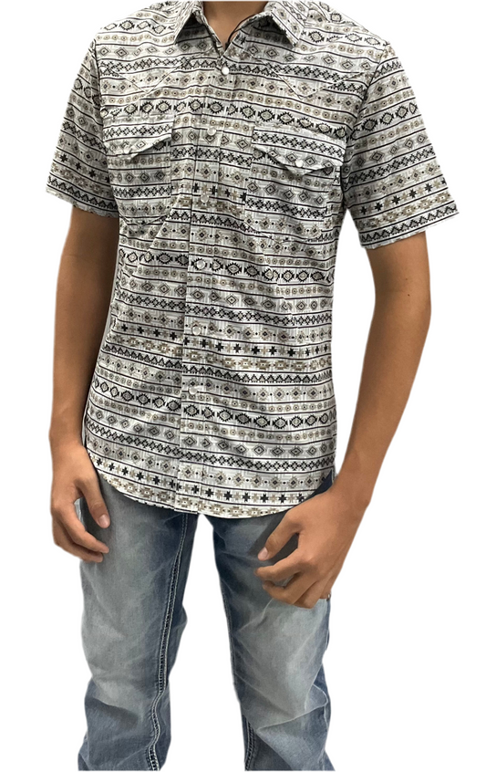 Montero Short Sleeve White /Black