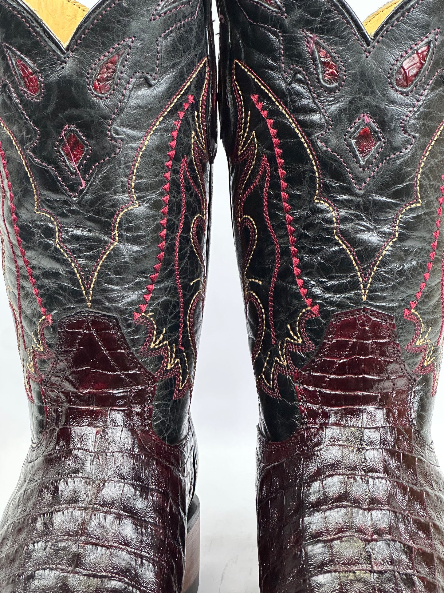 Coco Belly Black Cherry Exotic Arango Boots