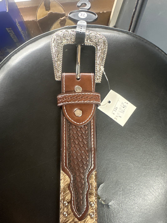 Western Belt Brown Leather